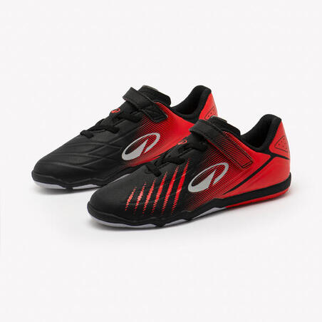 Бутси дитячі Sala Club Easy для футзалу чорні/червоні