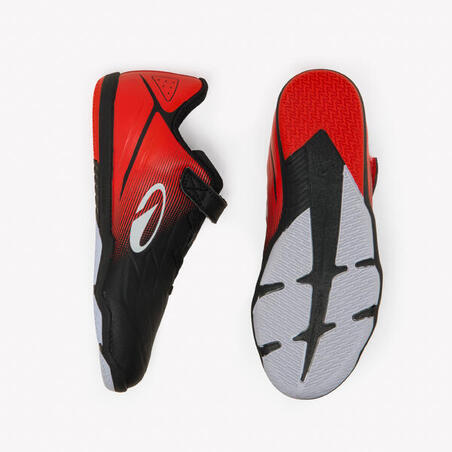 Бутси дитячі Sala Club Easy для футзалу чорні/червоні