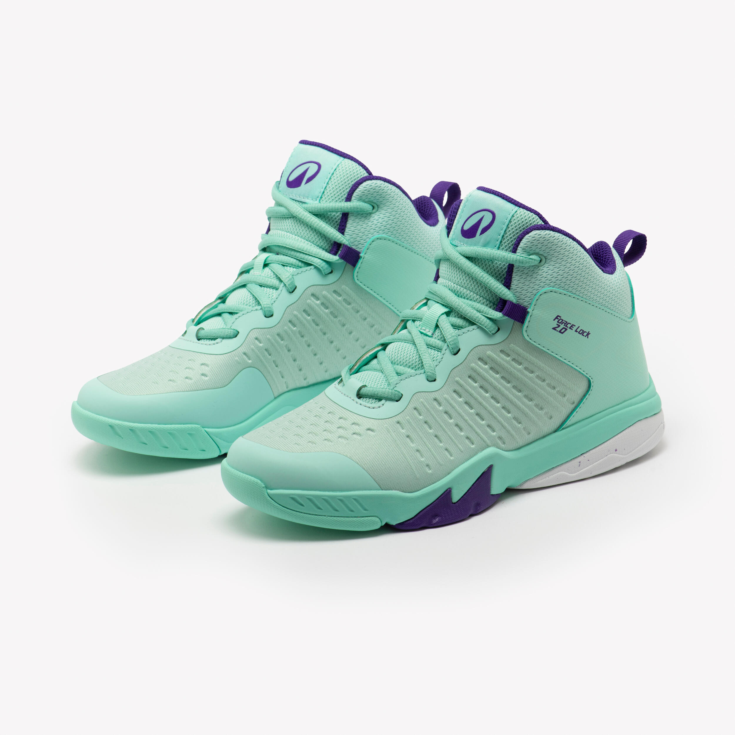 Chaussures de basketball enfant, SS 500 turquoise 2/8