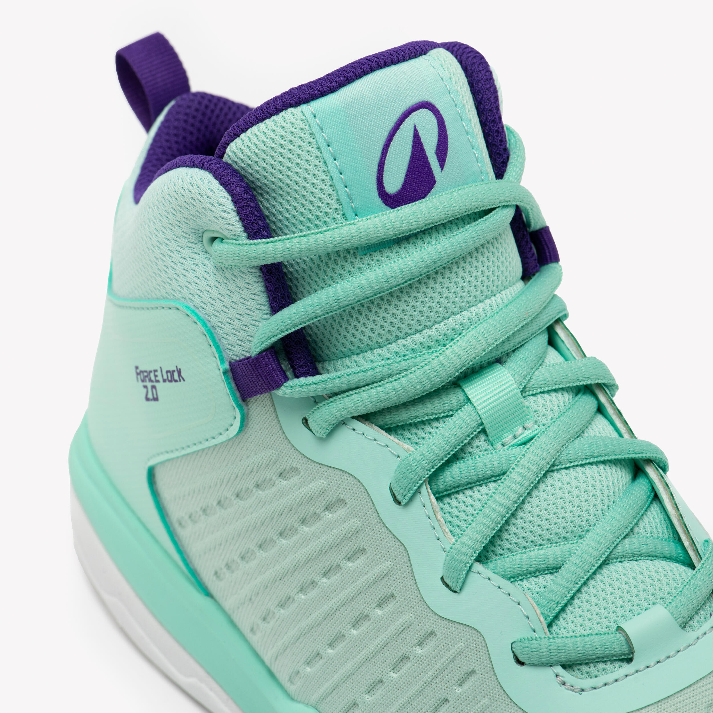 Chaussures de basketball enfant, SS 500 turquoise 5/8