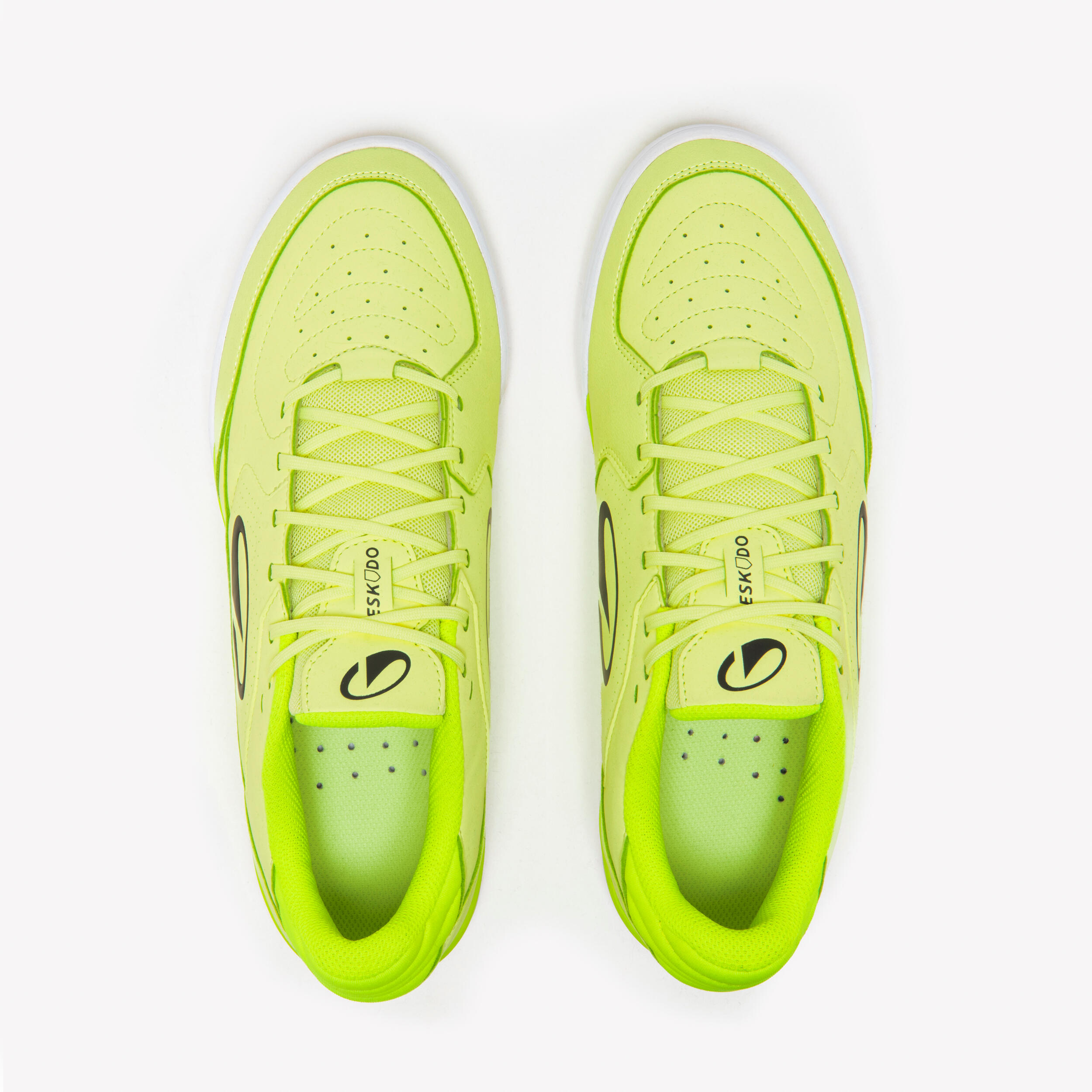 Sapatilhas de Futsal Adulto, Eskudo Club Sala Amarelo e Amarelo Fluo 5/8