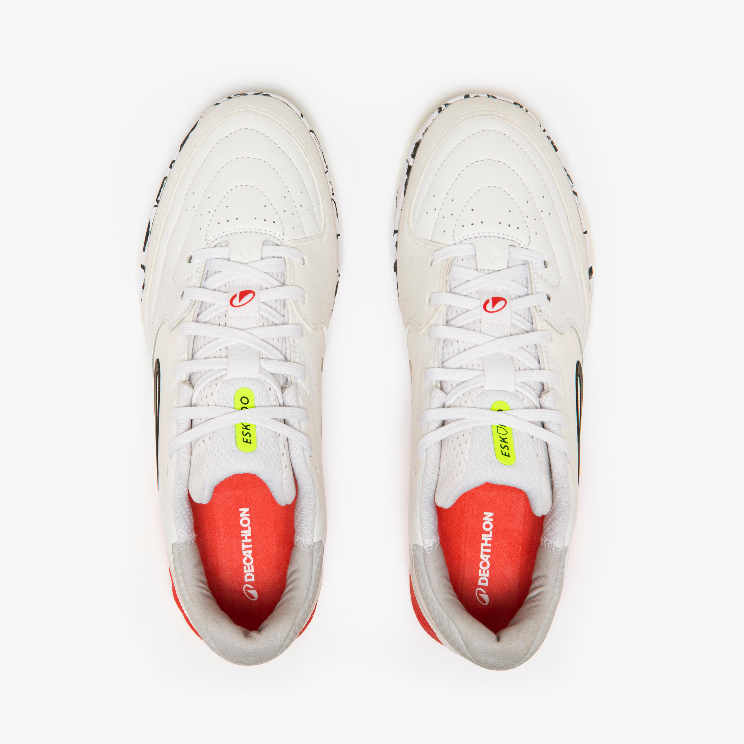 Scarpe futsal adulto ESKUDO PRO rosso-giallo-bianco 7/8