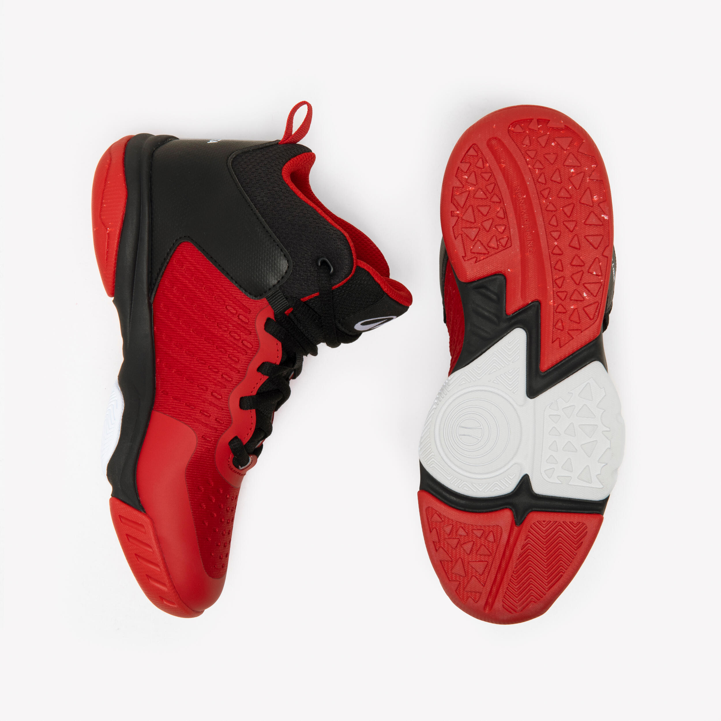 Chaussures de basketball enfant – SS 500 rouge - TARMAK