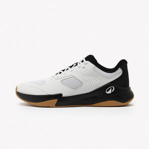 Zapatillas de balonmano adulto, HB100 negro blanco