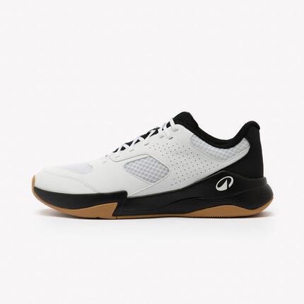 Chaussures de handball adulte, HB100 noir blanc