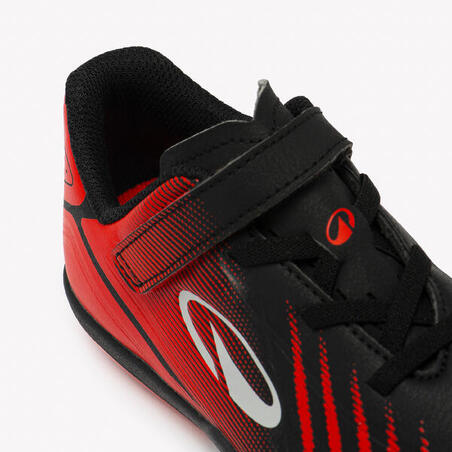 Бутси дитячі Sala Club Easy для футзалу чорні/червоні