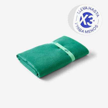 Microvezel handdoek lila maat L 80 x 130 cm