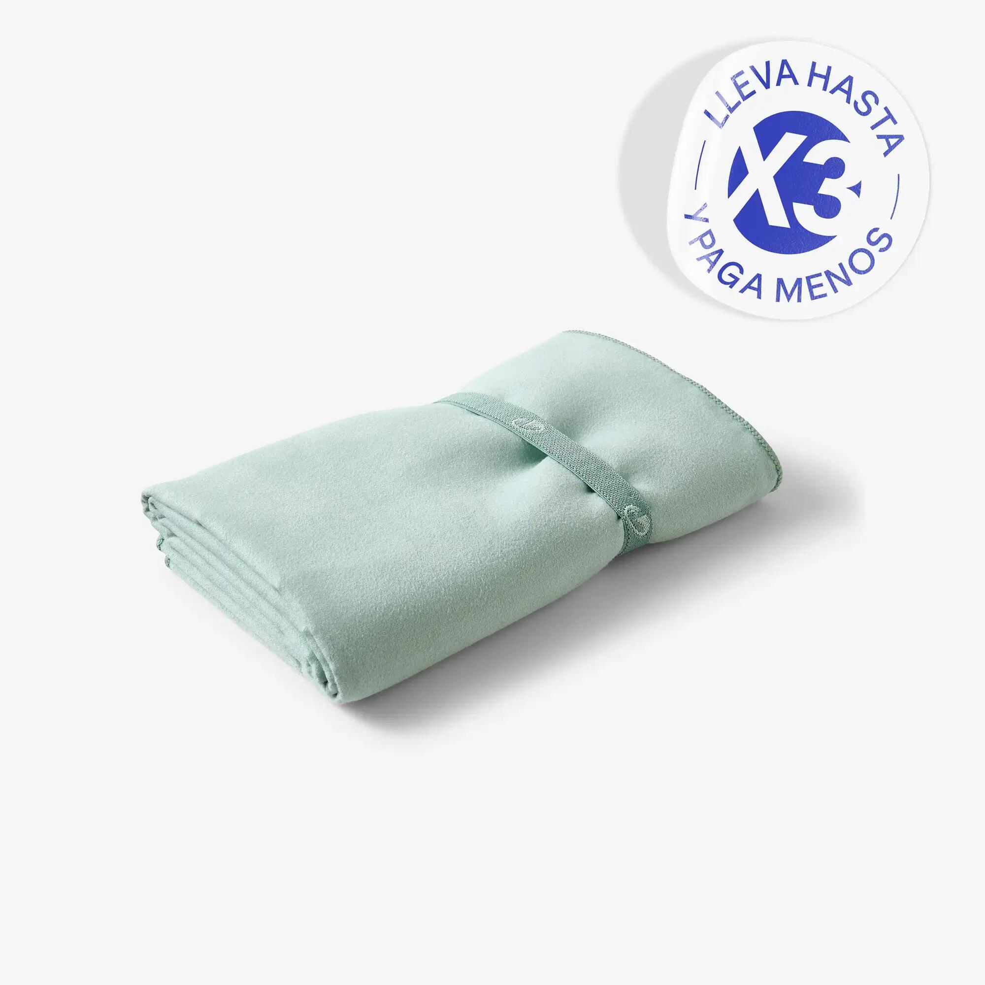 Toalla microfibra verde menta talla L 80 X 130 CM 2/9