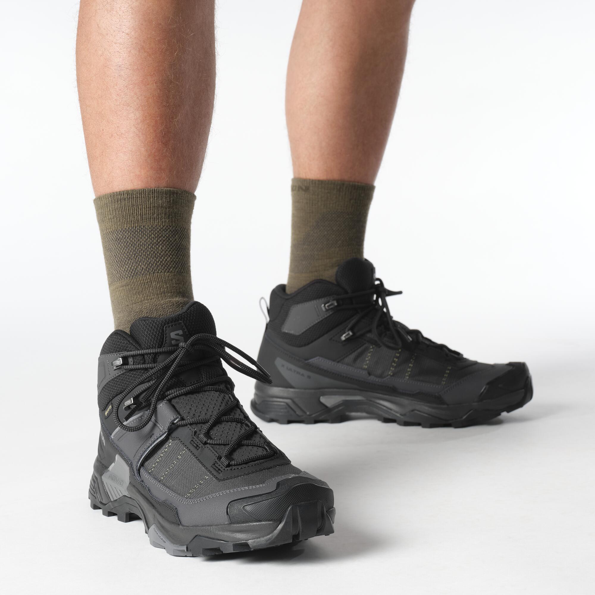 SALOMON X ULTRA 5 MID GORE-TEX NEGRO HOMBRE 7/8