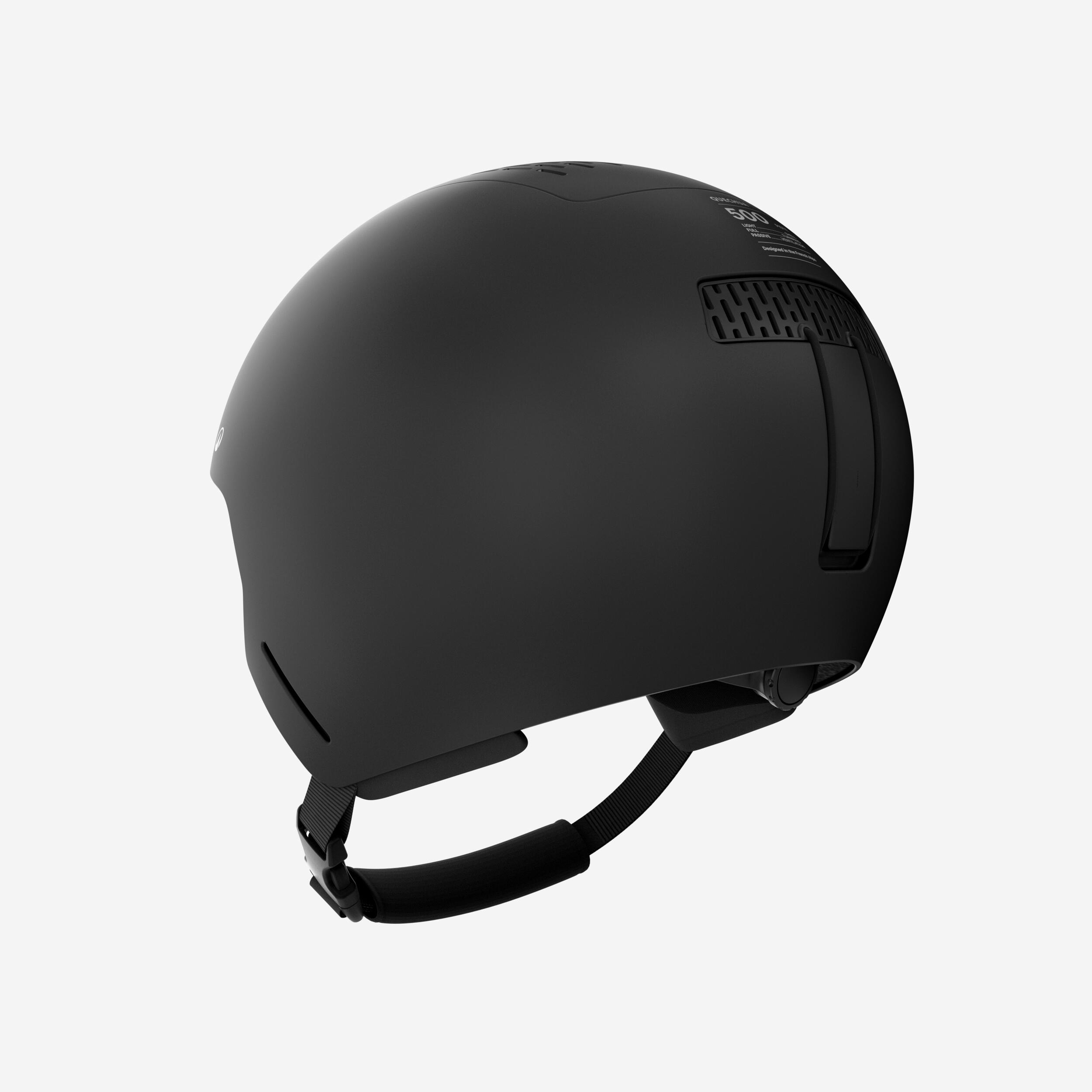Casque de ski avec oreilles rigides, compatible VISOR + adulte, PST 500 Noir 4/14