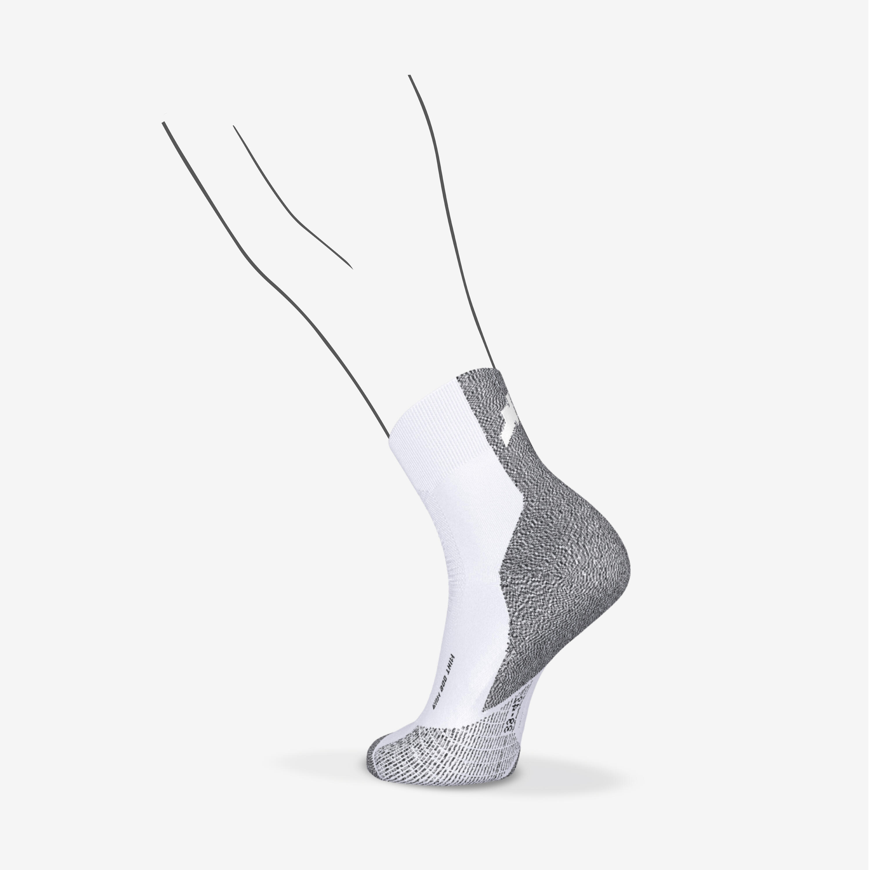 Calze running RUN 900 mid sottili bianche 10/31