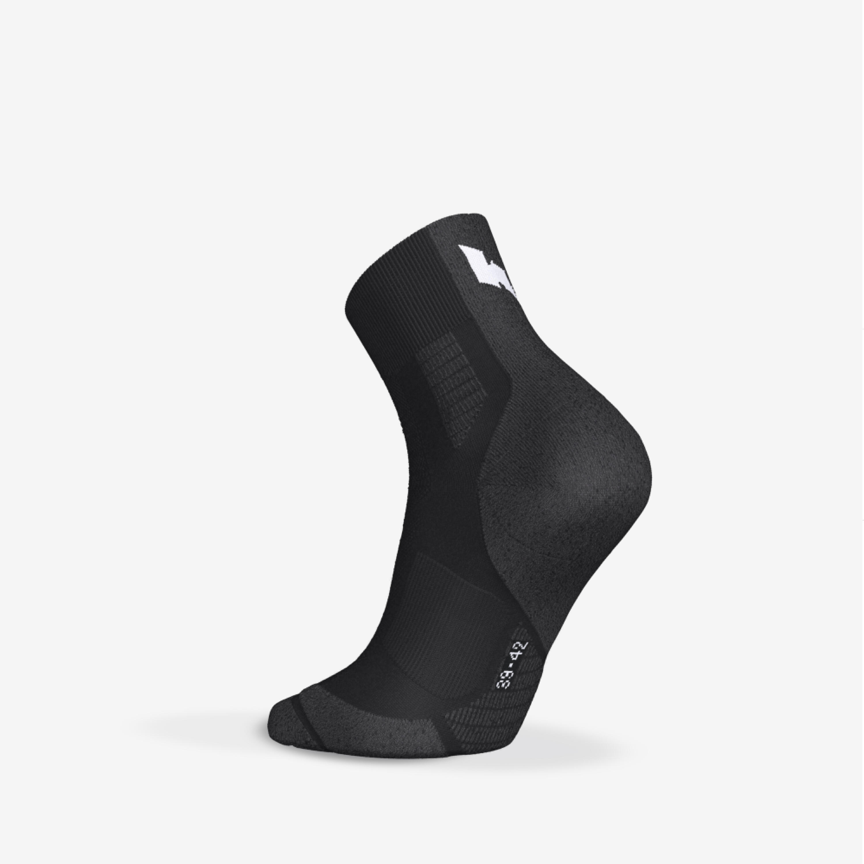Calze running RUN 900 mid sottili nere 10/11