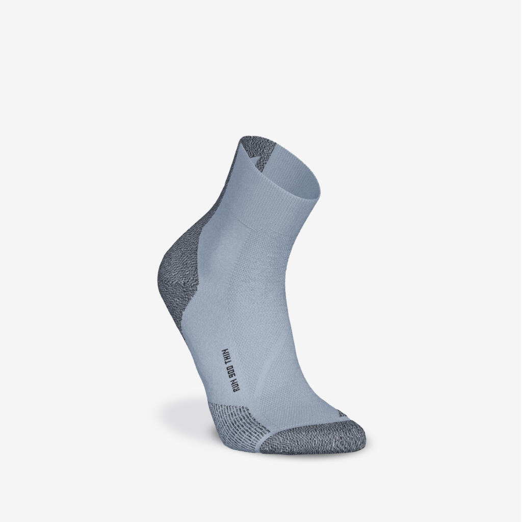 Chaussettes de running run900 fines mid bleu