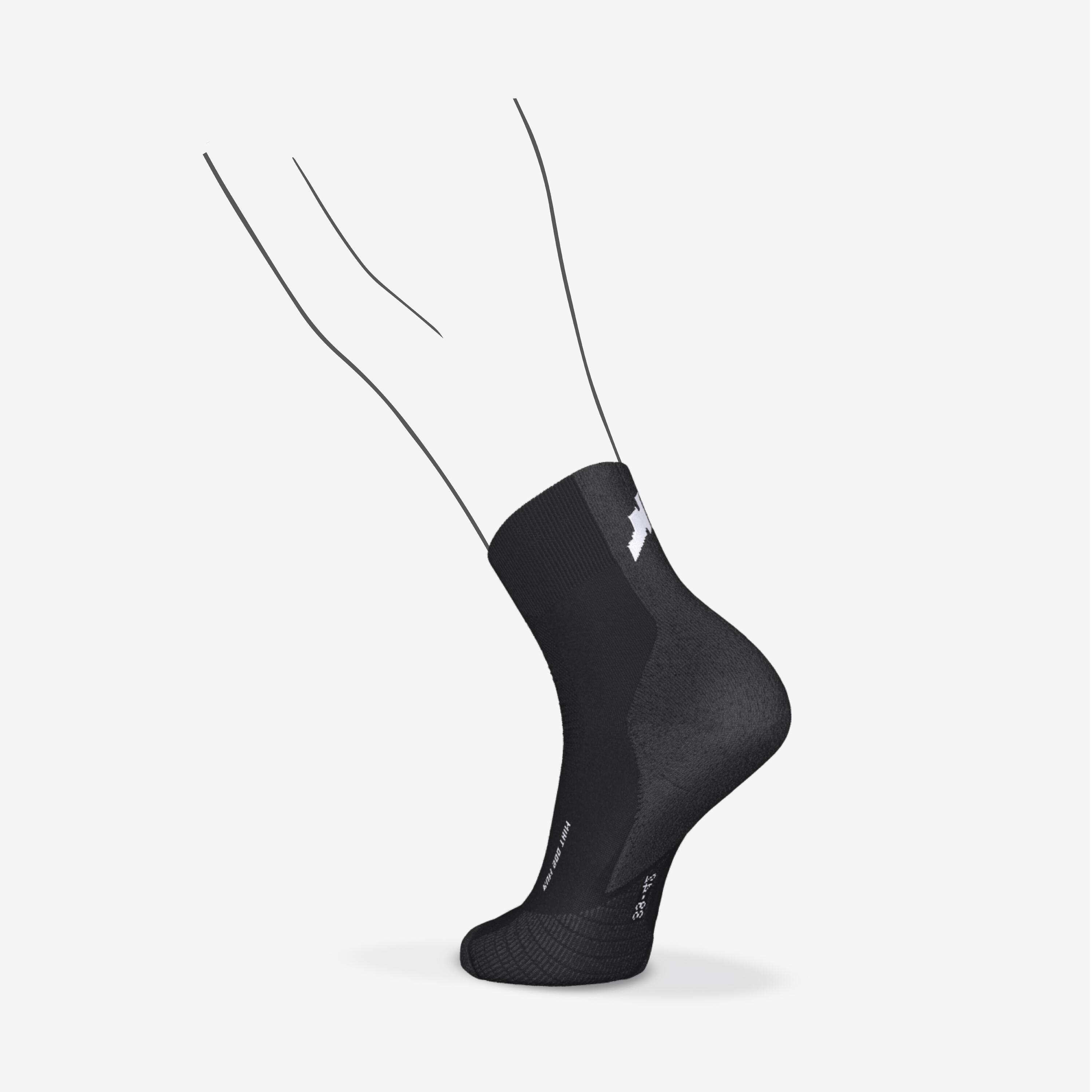 Calze running RUN 900 mid sottili nere 8/11