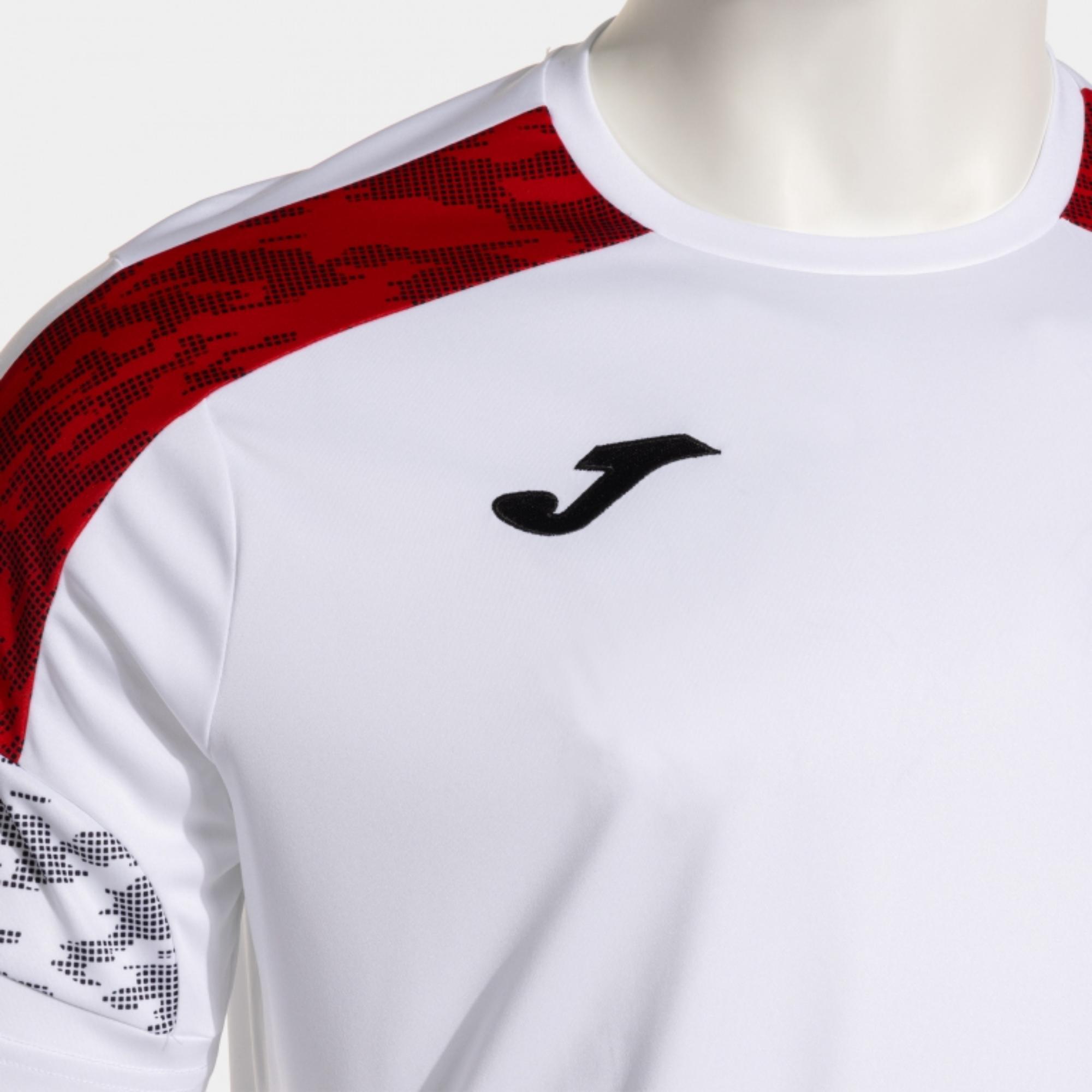 Camiseta Joma Manga Corta Championship VIII Niño Blanco Rojo - CD 4/4