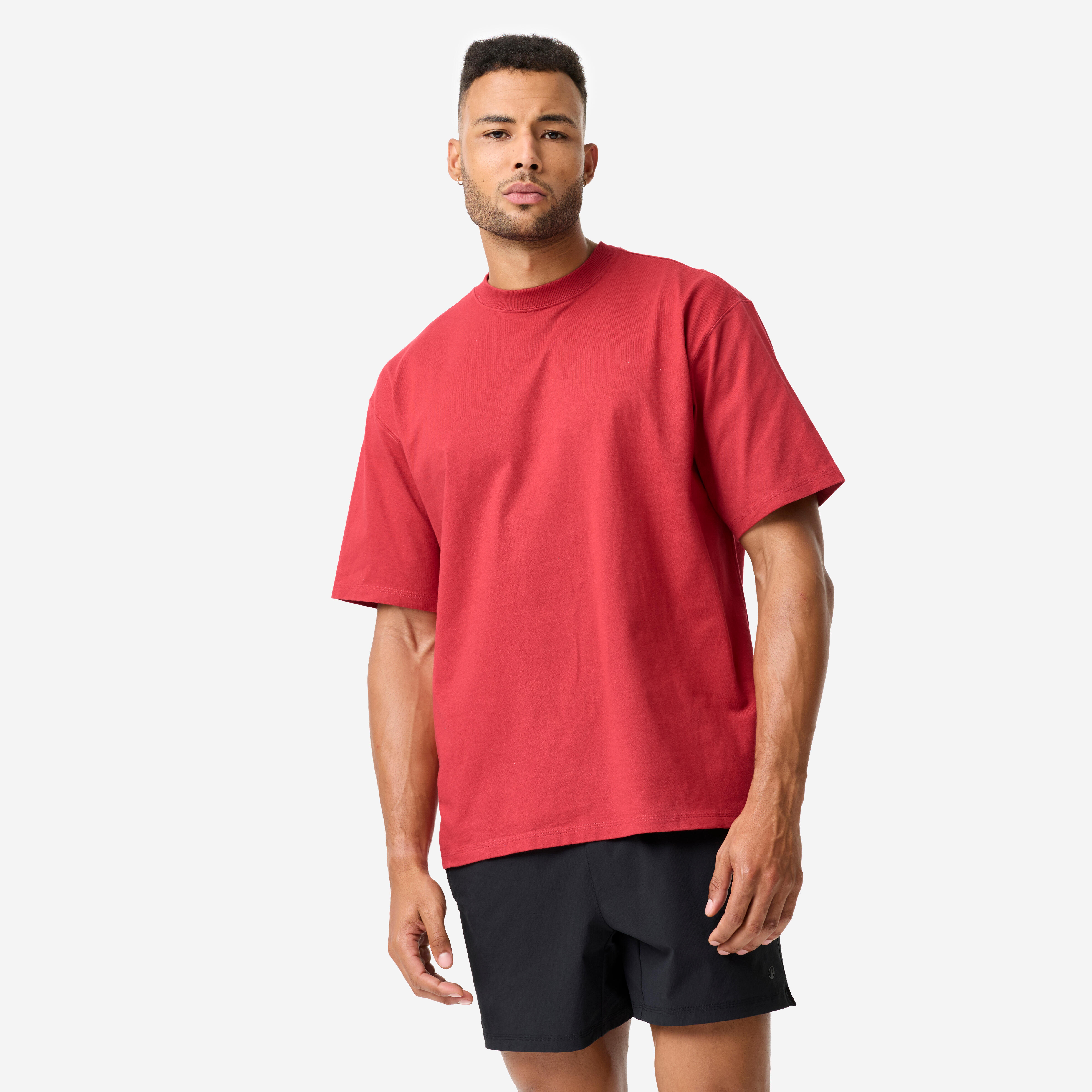 Men's Weight Training Loose T-Shirt - Red