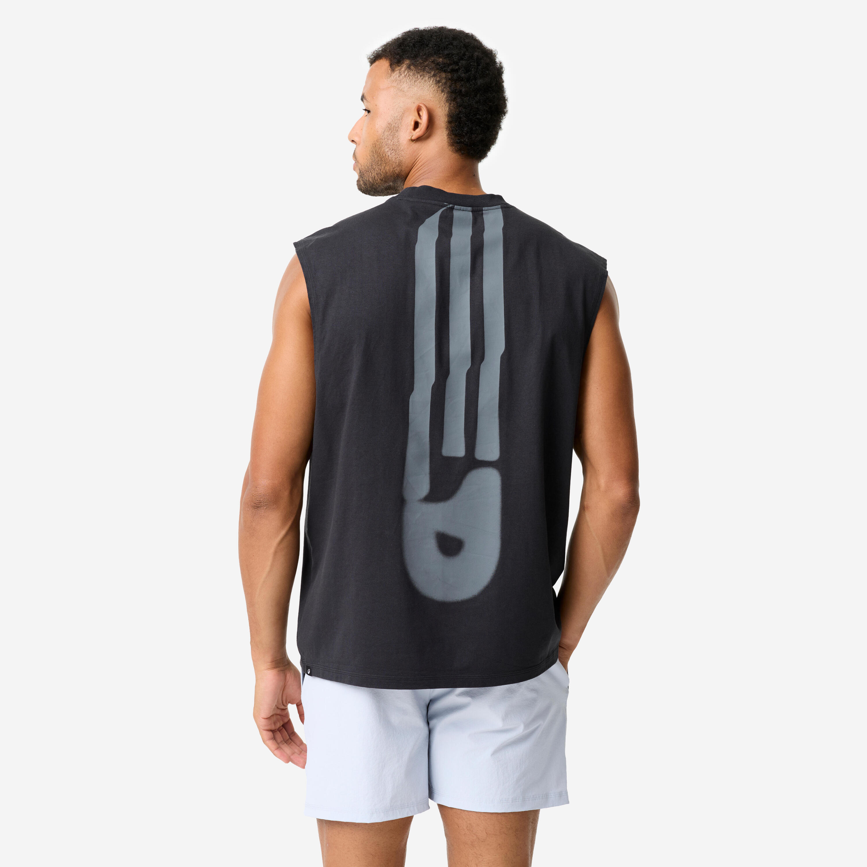 Camisole de musculation surdimensionnée homme 4/12