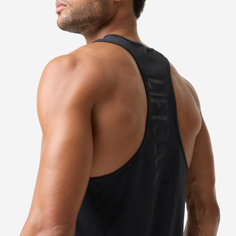 Maiou de bodybuilding Negru Bărbați
