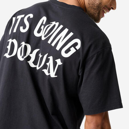 Футболка чоловіча для силових тренувань чорна