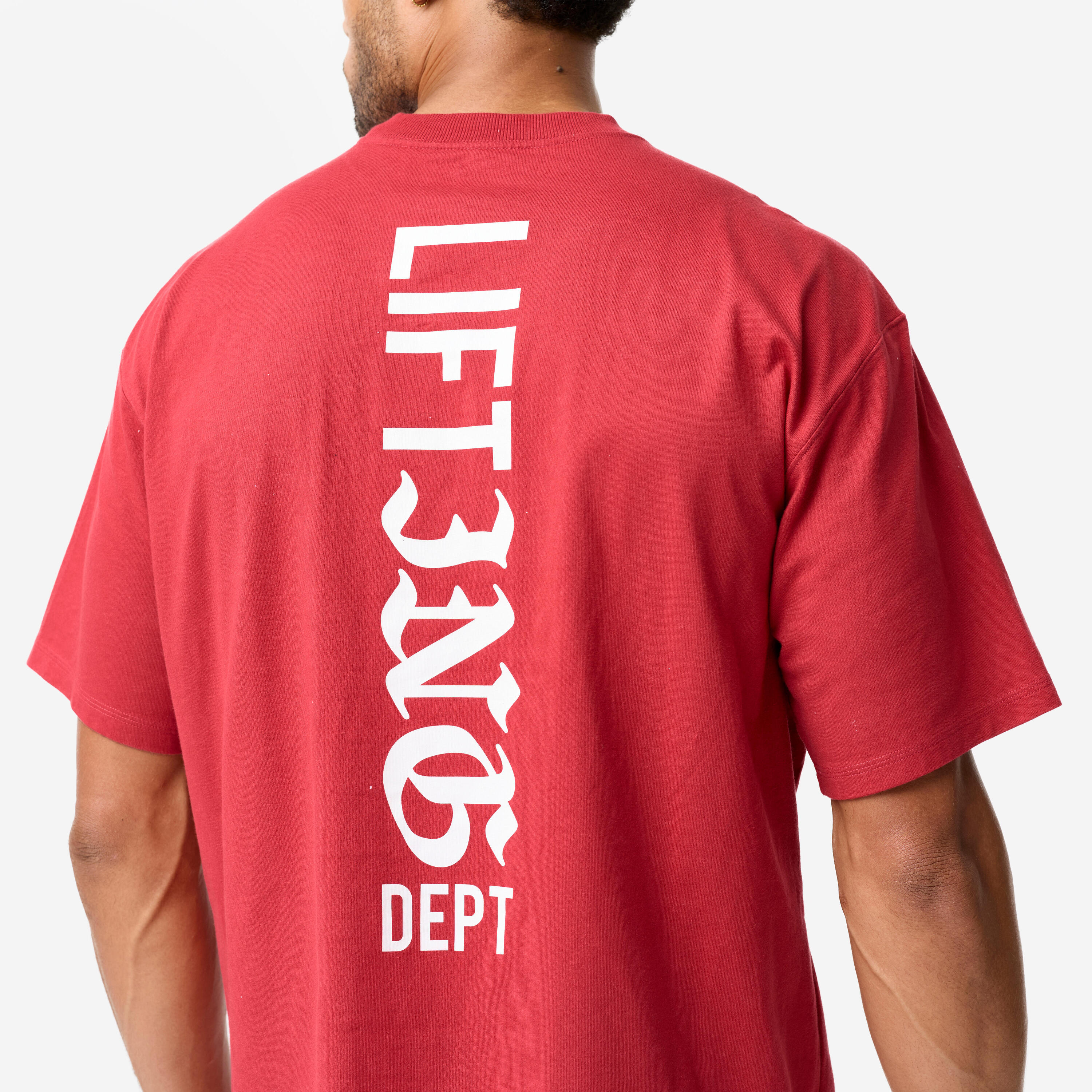 T-Shirt de Musculação Oversize Homem Vermelho 4/11