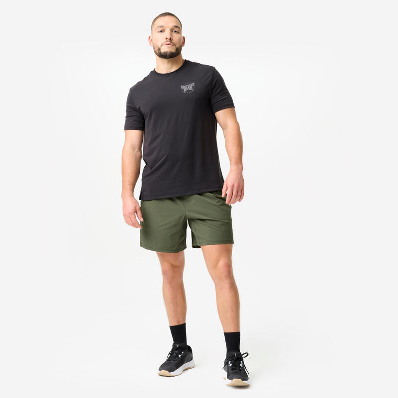 Șort de sport 18cm ușor Kaki Bărbații