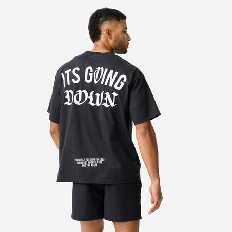 Футболка чоловіча для силових тренувань чорна