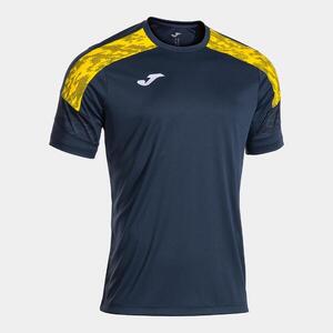 Camiseta Joma Manga Corta Championship VIII Niño Dark Navy Amarillo - CD