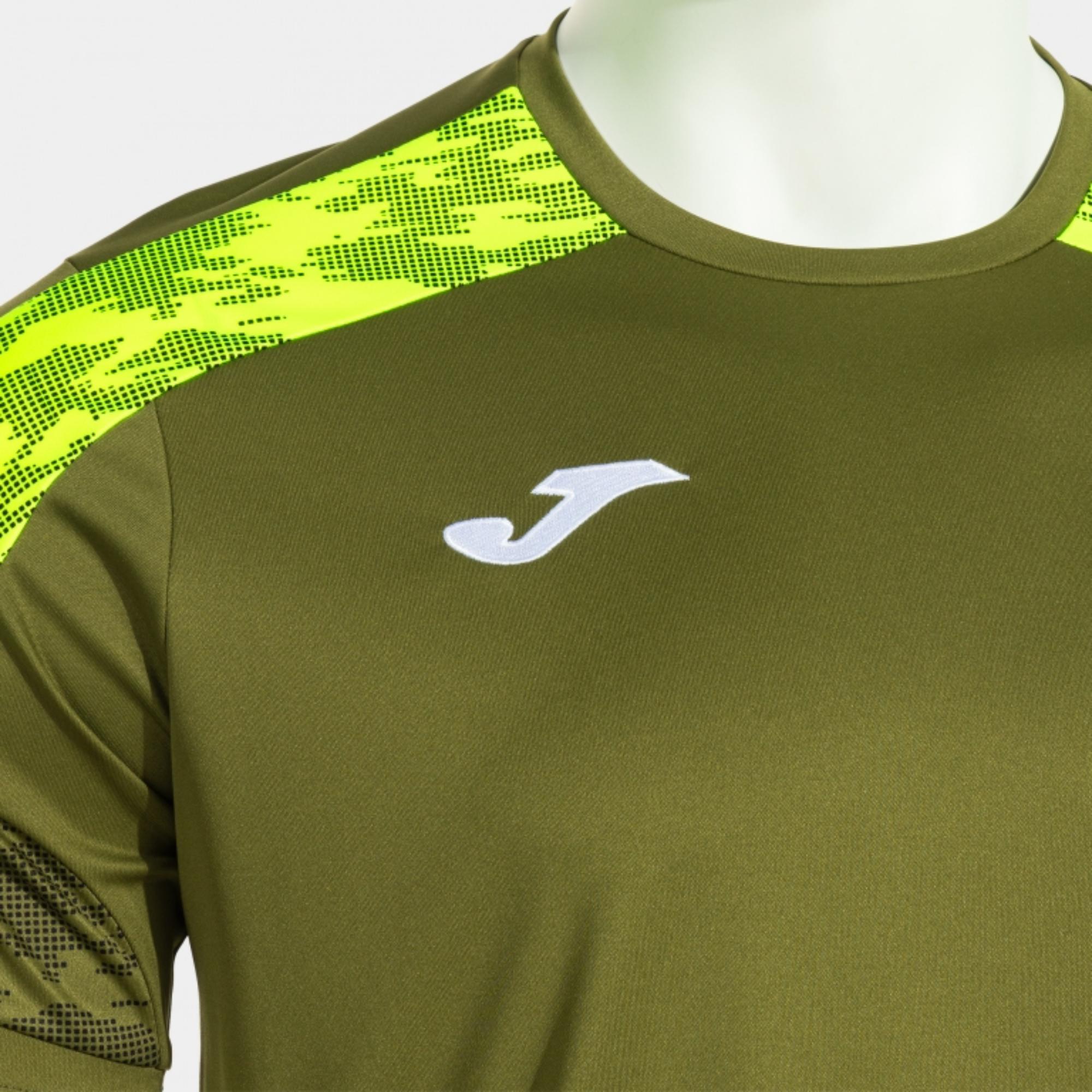 Camiseta Joma Manga Corta Championship VIII Niño Verde Amarillo Fluor - CD 4/4