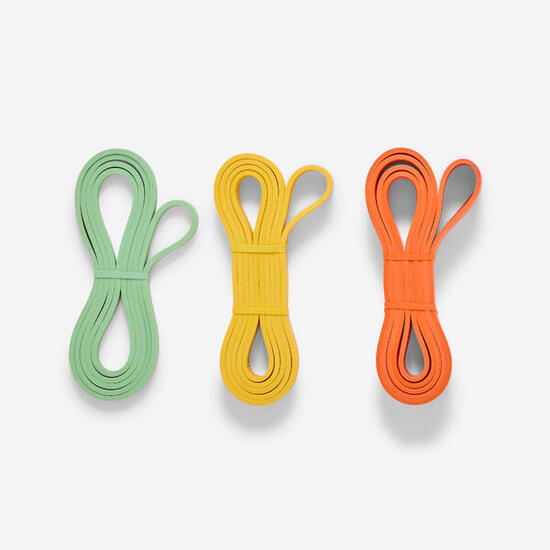 Lot de 3 élastiques de musculation 10, 20, 30 kg avec 3 mois offerts Freeletics