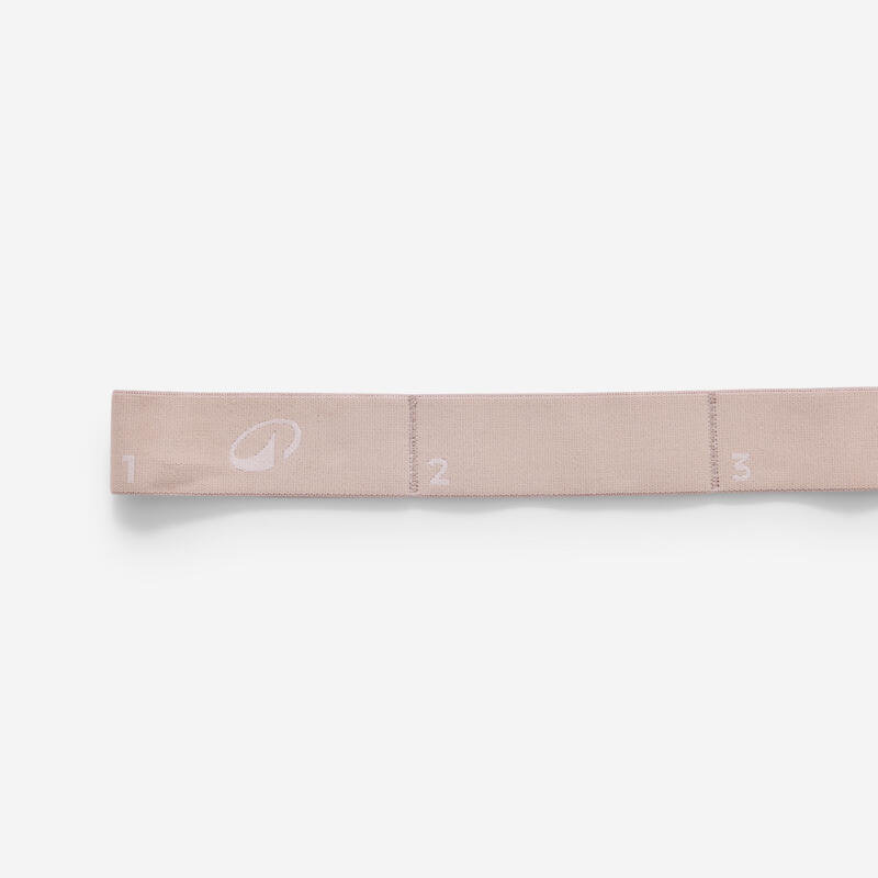 Set de 3 elastice pentru pilates, rezistență 7, 10 și 15kg