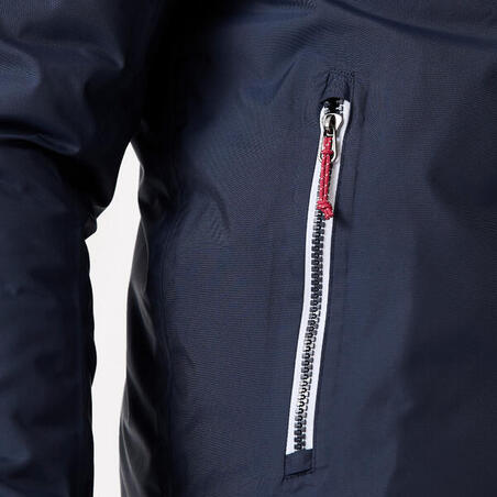 Куртка чоловіча 100 для вітрильного спорту водонепроникна біла/синя