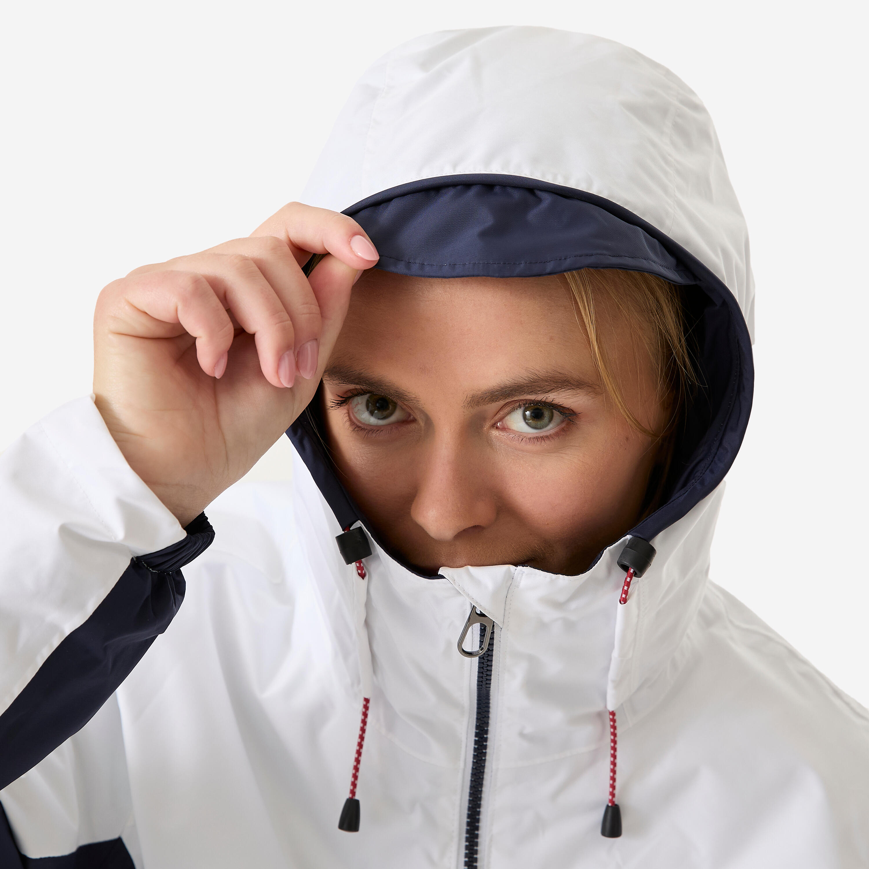 Veste de voile chaude imperméable Femme - 100 bleu et blanc 5/15
