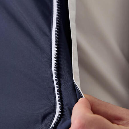 Куртка чоловіча 100 для вітрильного спорту водонепроникна біла/синя