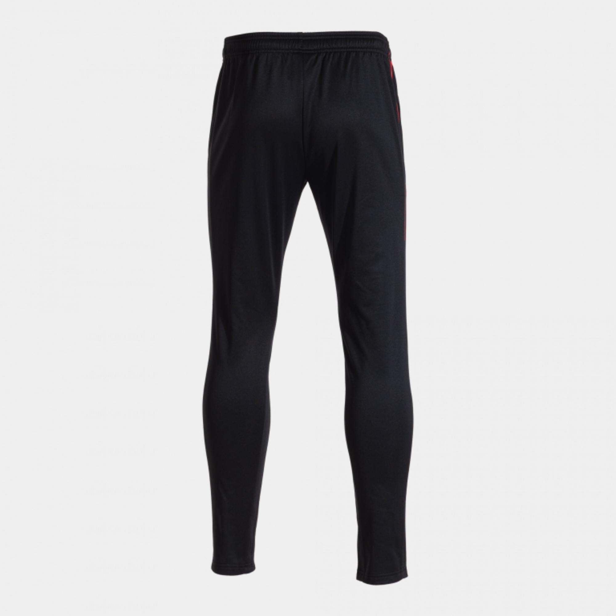 Pantalón Joma Largo Championship VII Niño Negro Rojo - CD 2/8