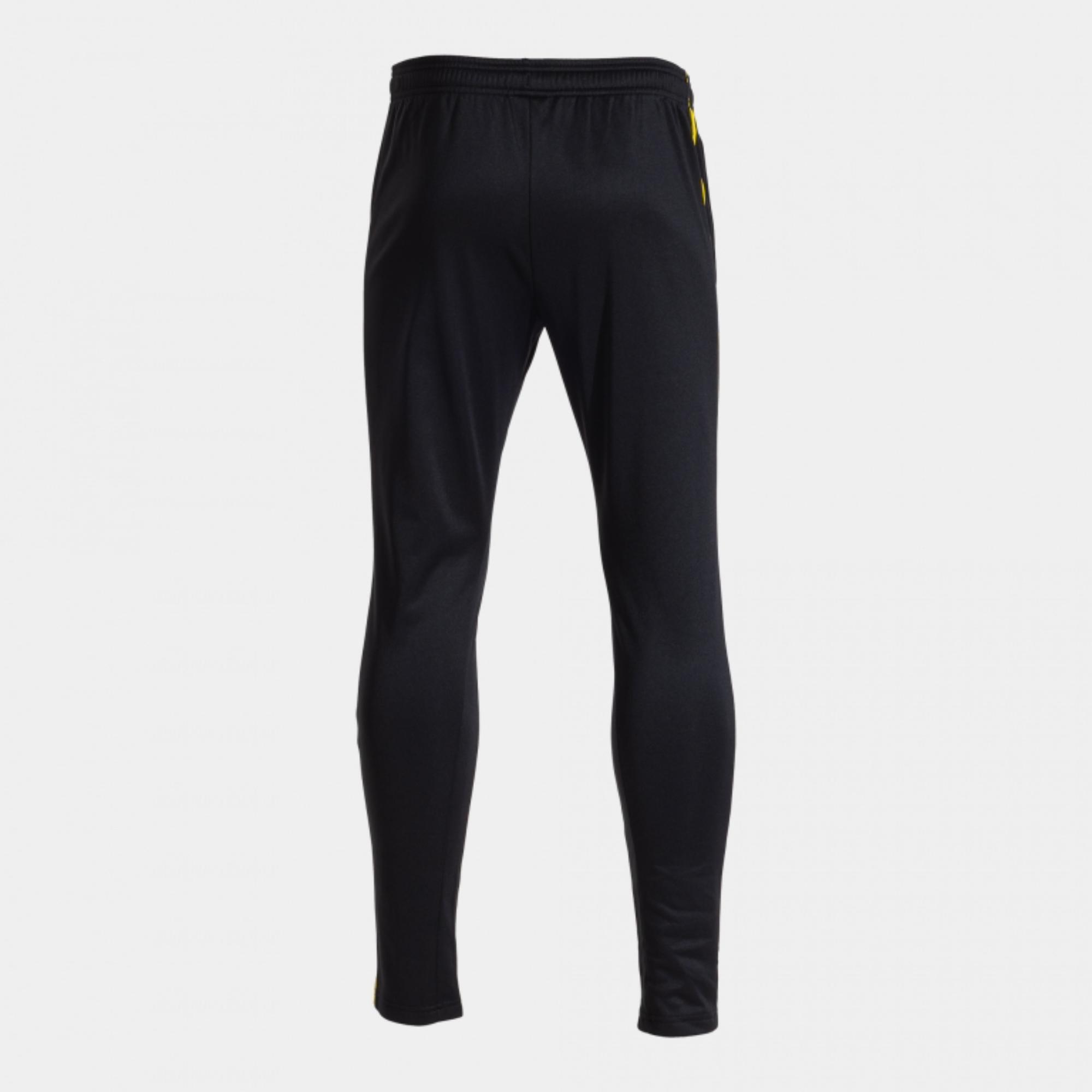 Pantalón Joma Largo Championship VII Niño Negro Amarillo - CD 2/7