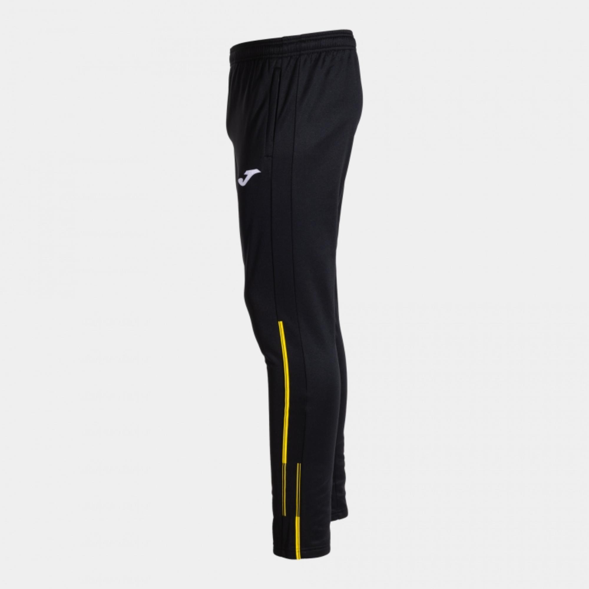 Pantalón Joma Largo Championship VII Niño Negro Amarillo - CD 3/7