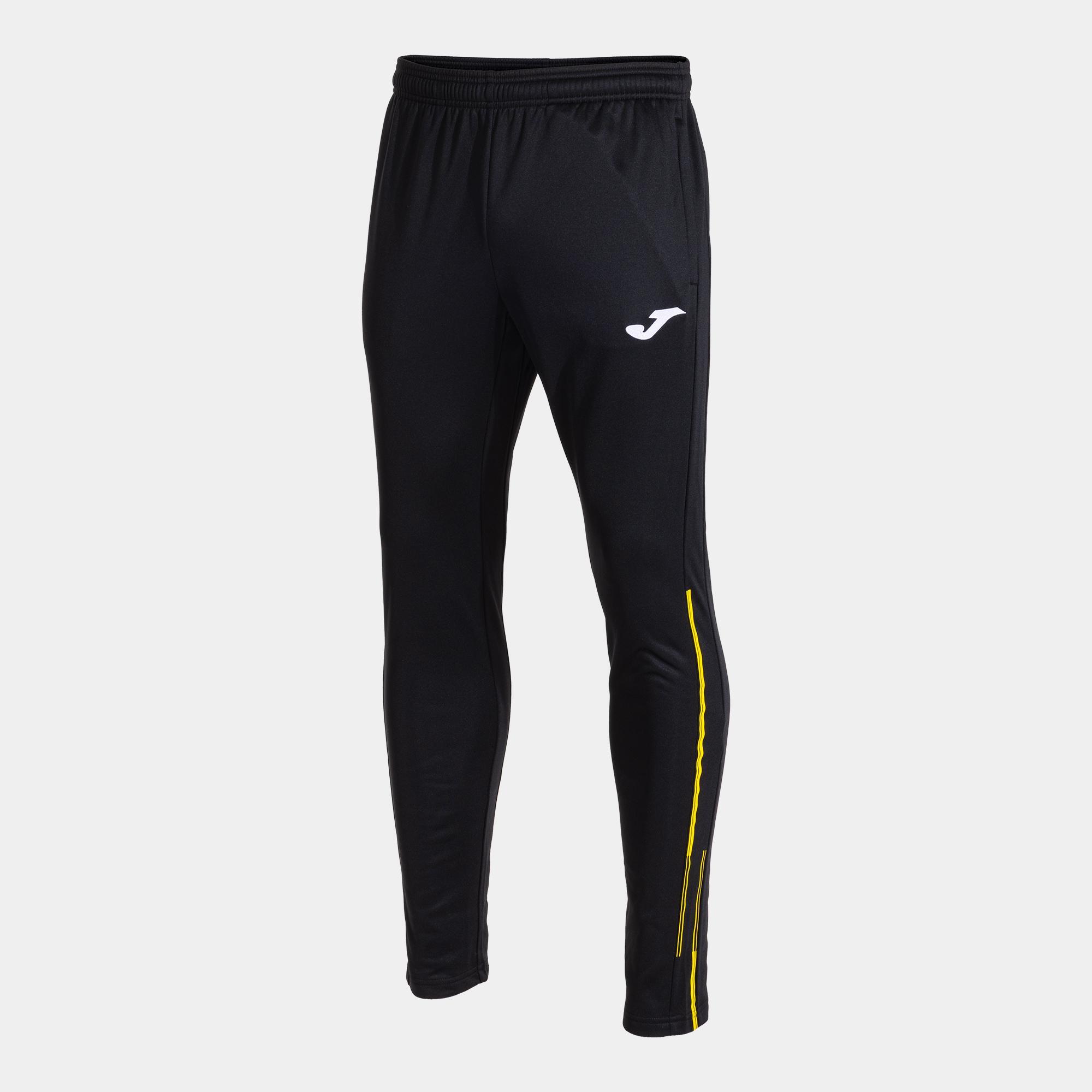 Pantalón Joma Largo Championship VII Niño Negro Amarillo - CD 1/7