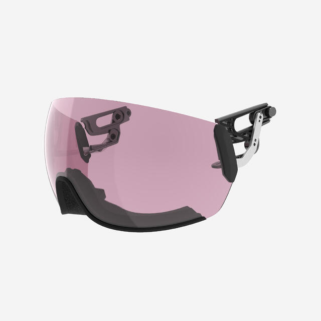 Système avec visière pour casque de ski Visor +, mauvais temps (S1), 500 rose