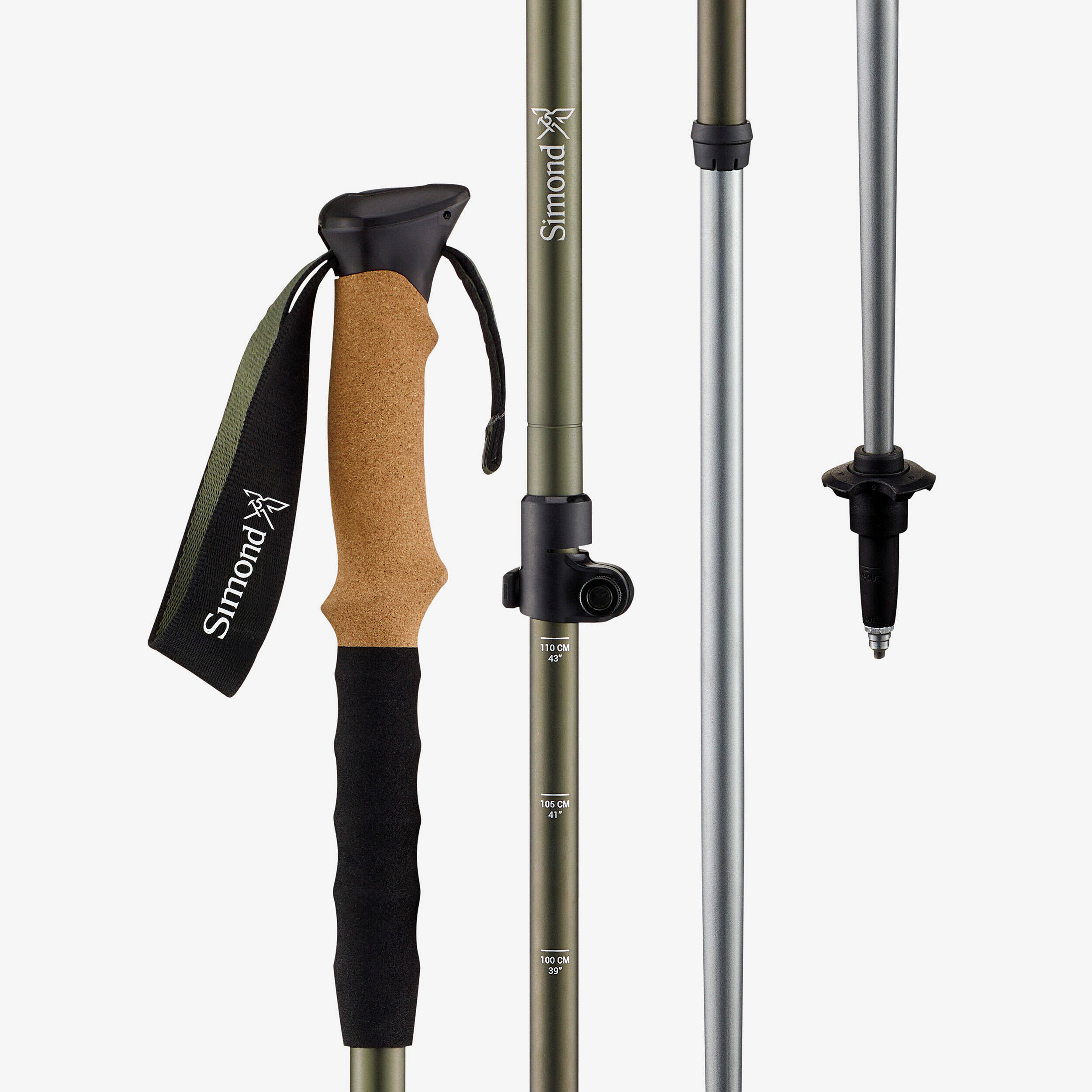 Hiking pole with cork handle, MT500 -  4