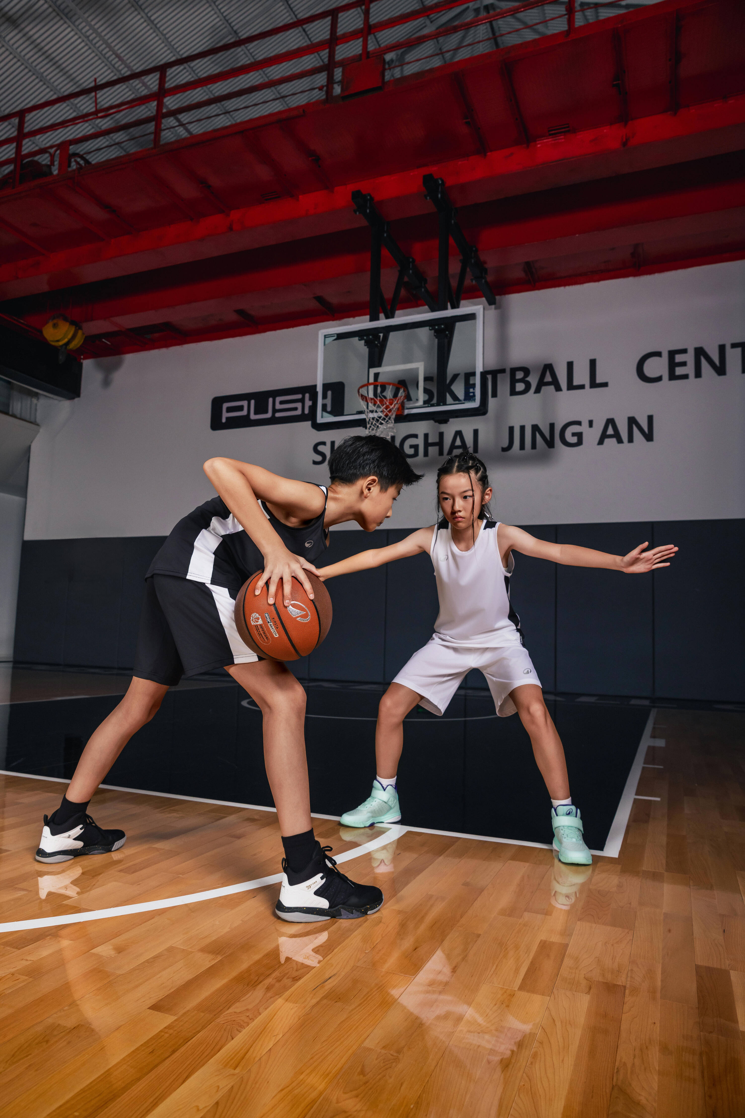 Kids' Basketball Shirt Tank 100 - Black -  3