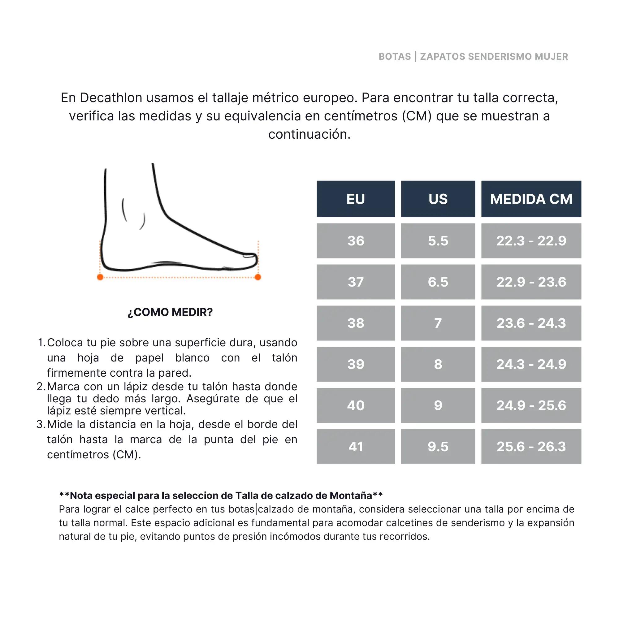 Zapatos de senderismo para Mujer Quechua MH100 gris 8/8