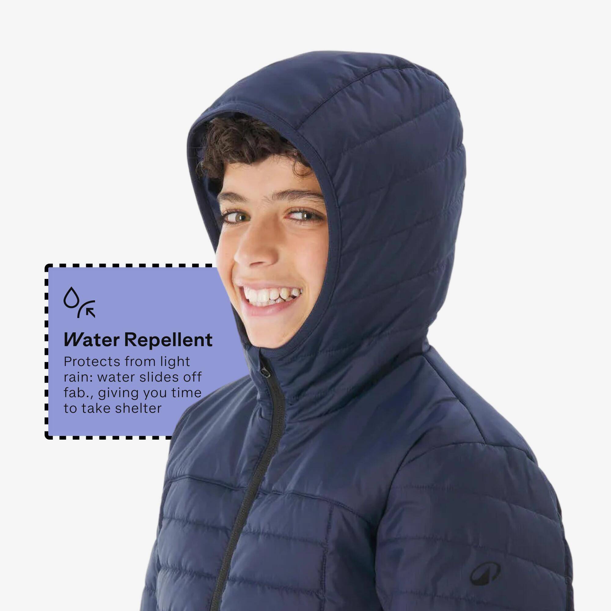MH100 kids lightweight padded jacket - 7–15 years - Blue -  2