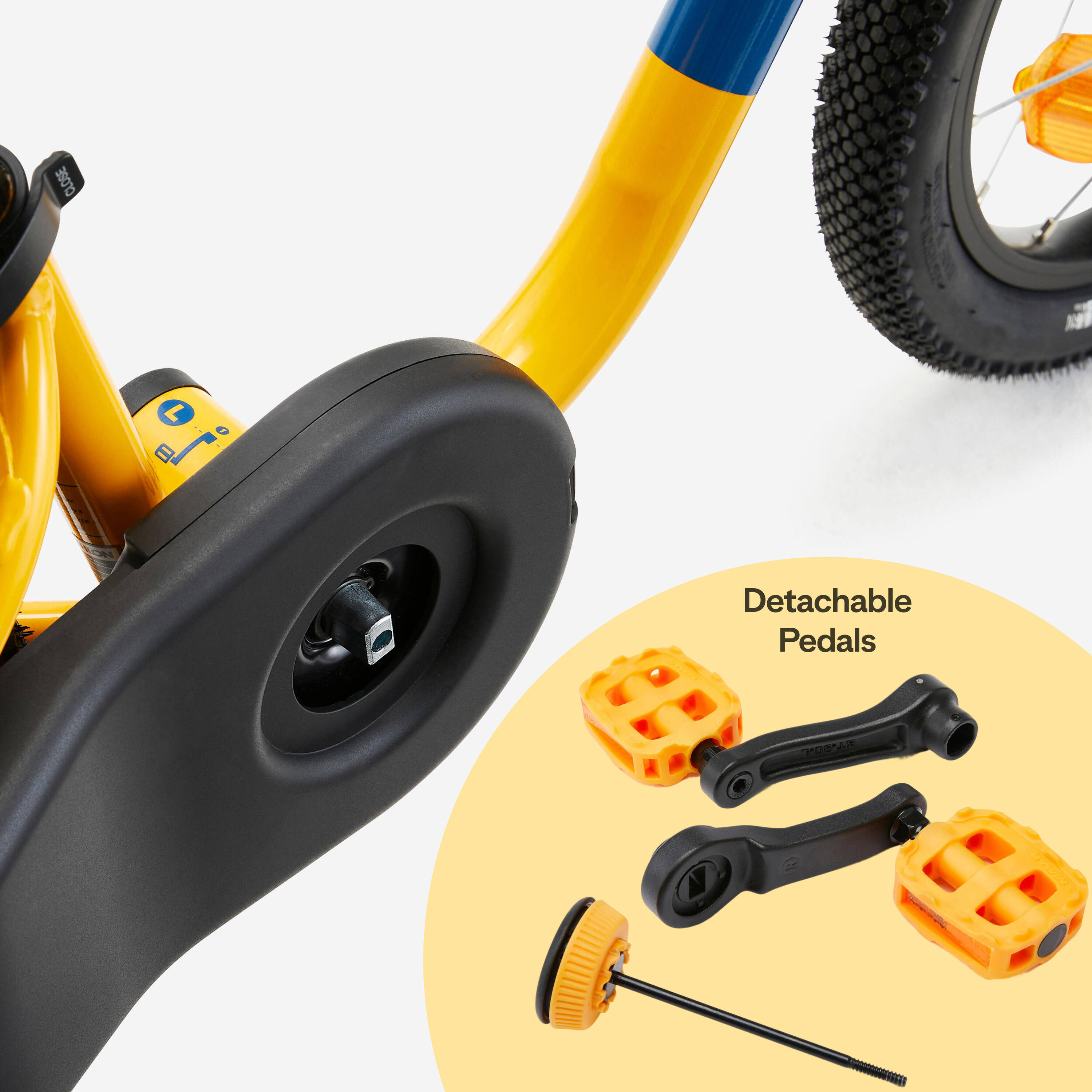 Kids 3 - 5 Years Learning Bike Discover 500 - Yellow -  3