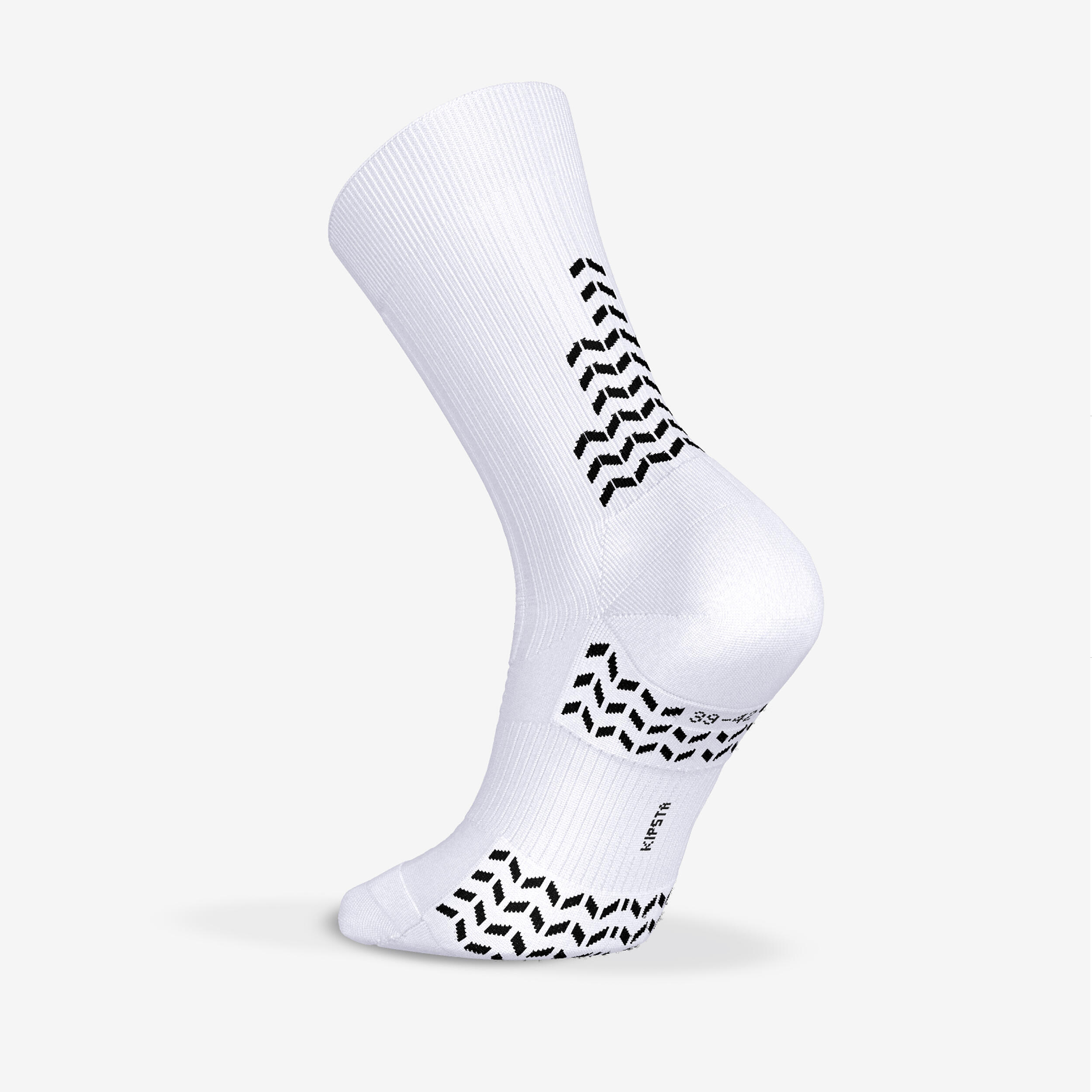 Chaussettes de football courtes adherentes enfant Viralto II mid Blanc 2/4