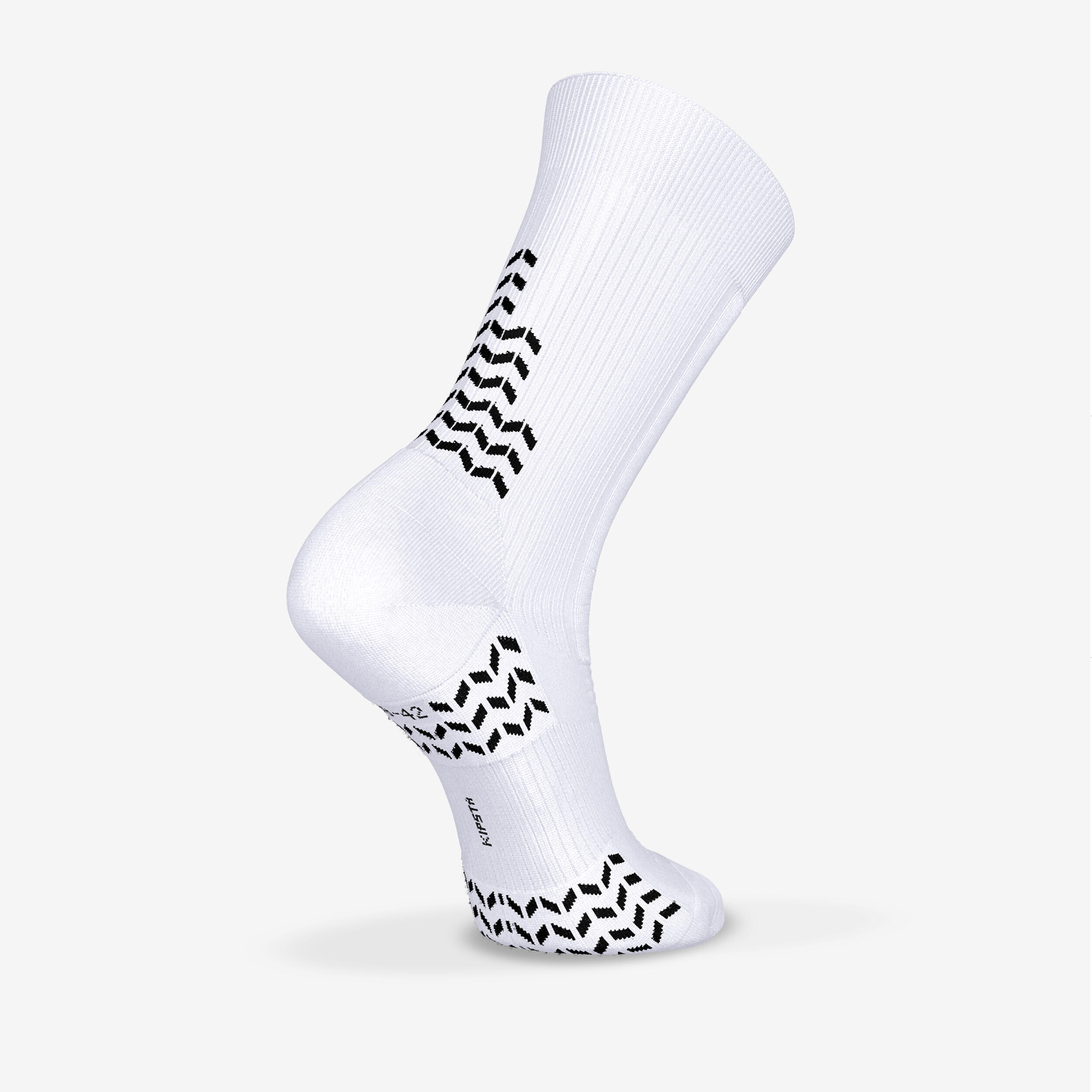 Chaussettes de football courtes adherentes enfant Viralto II mid Blanc 4/4