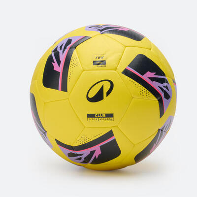 Voetbal fifa basic club ball maat 5 geel