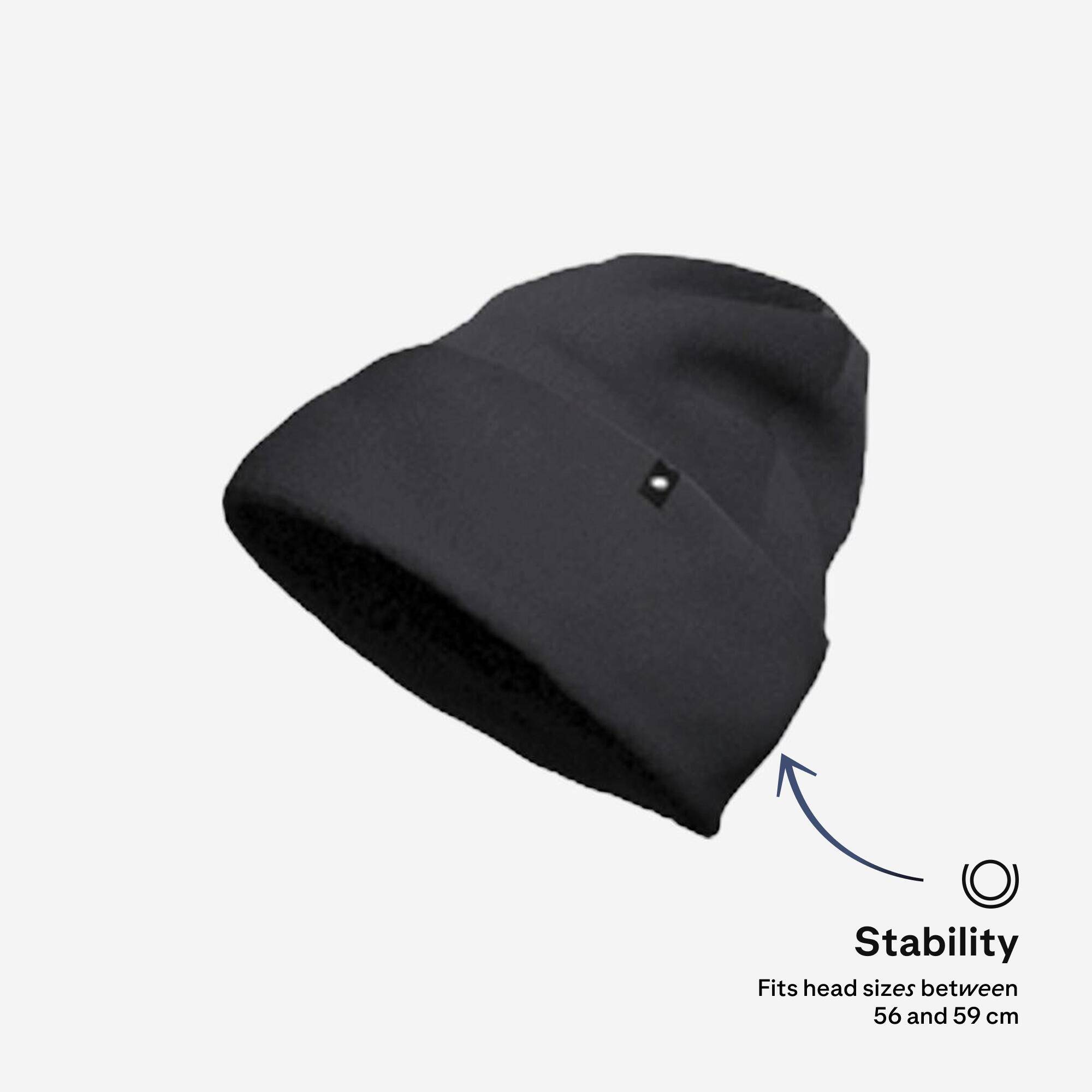 Adult reversible hat, RIDER 500 - Black -  4