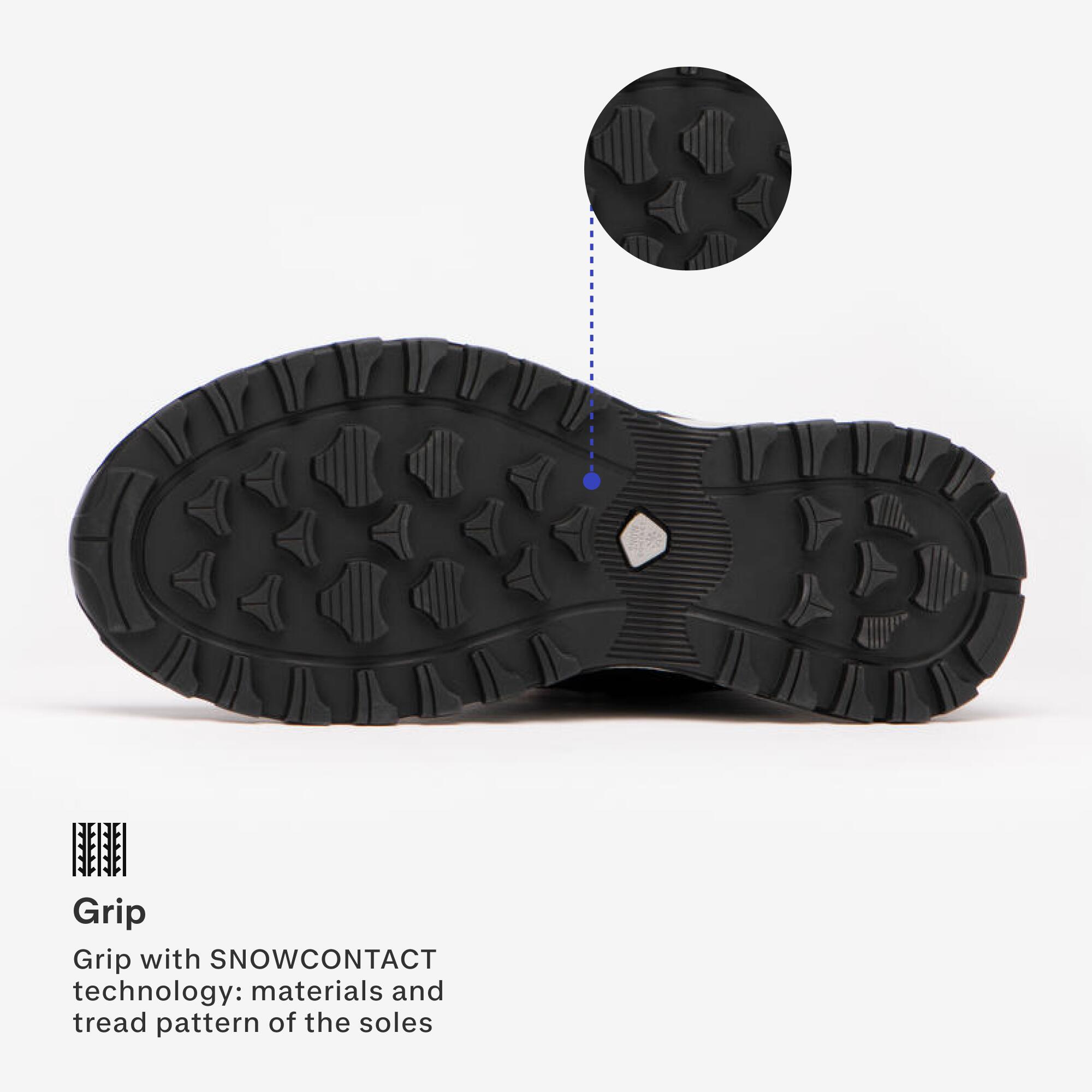 Women’s Warm and Waterproof Hiking Boots MH500 Mid - Black