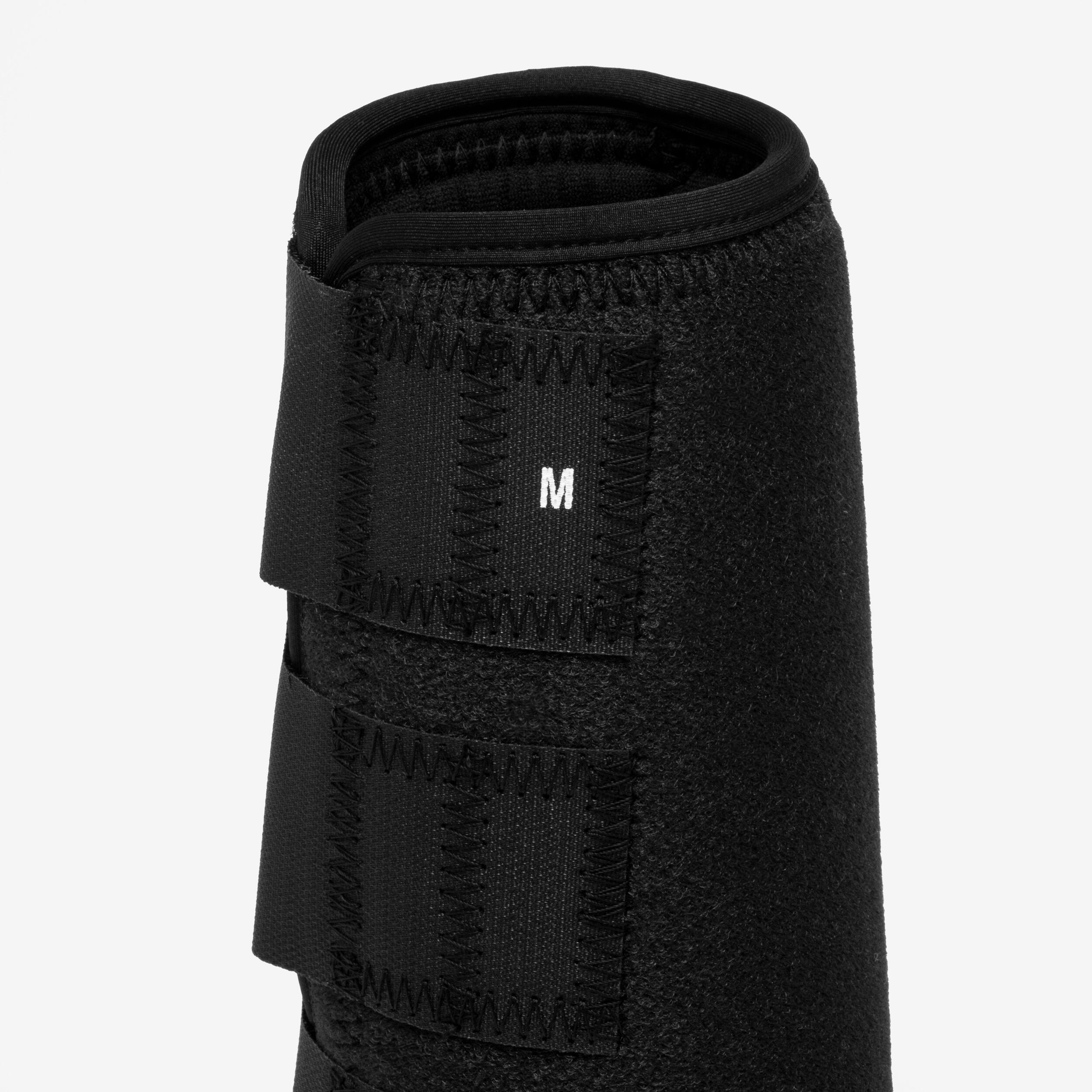 Protectores integrales equitación Fouganza caballo negro Neopreno 2 unidades 4/4