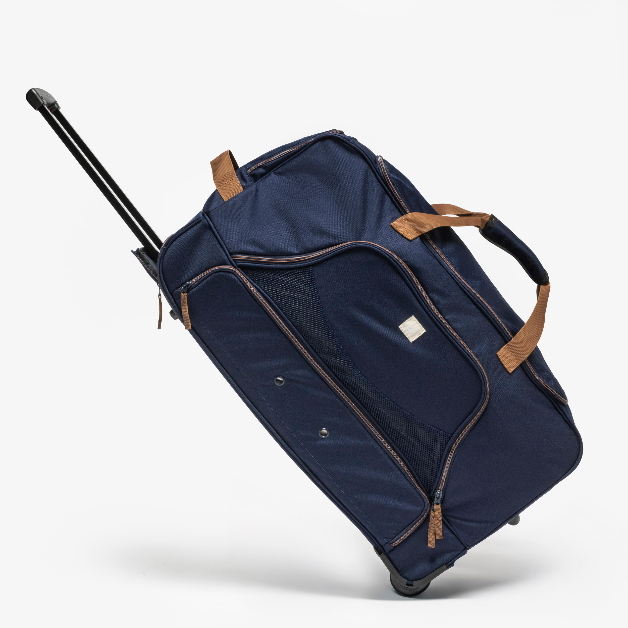 Maleta/Bolsa Transporte Ruedas Equitación Azul-Marrón 80 Litros 4/8